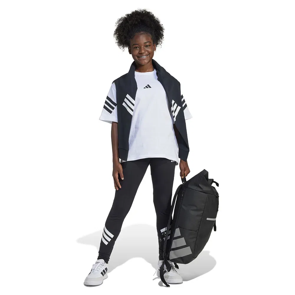 Леггинсы Future Icons 3 Stripes Adidas, черный — фото 4
