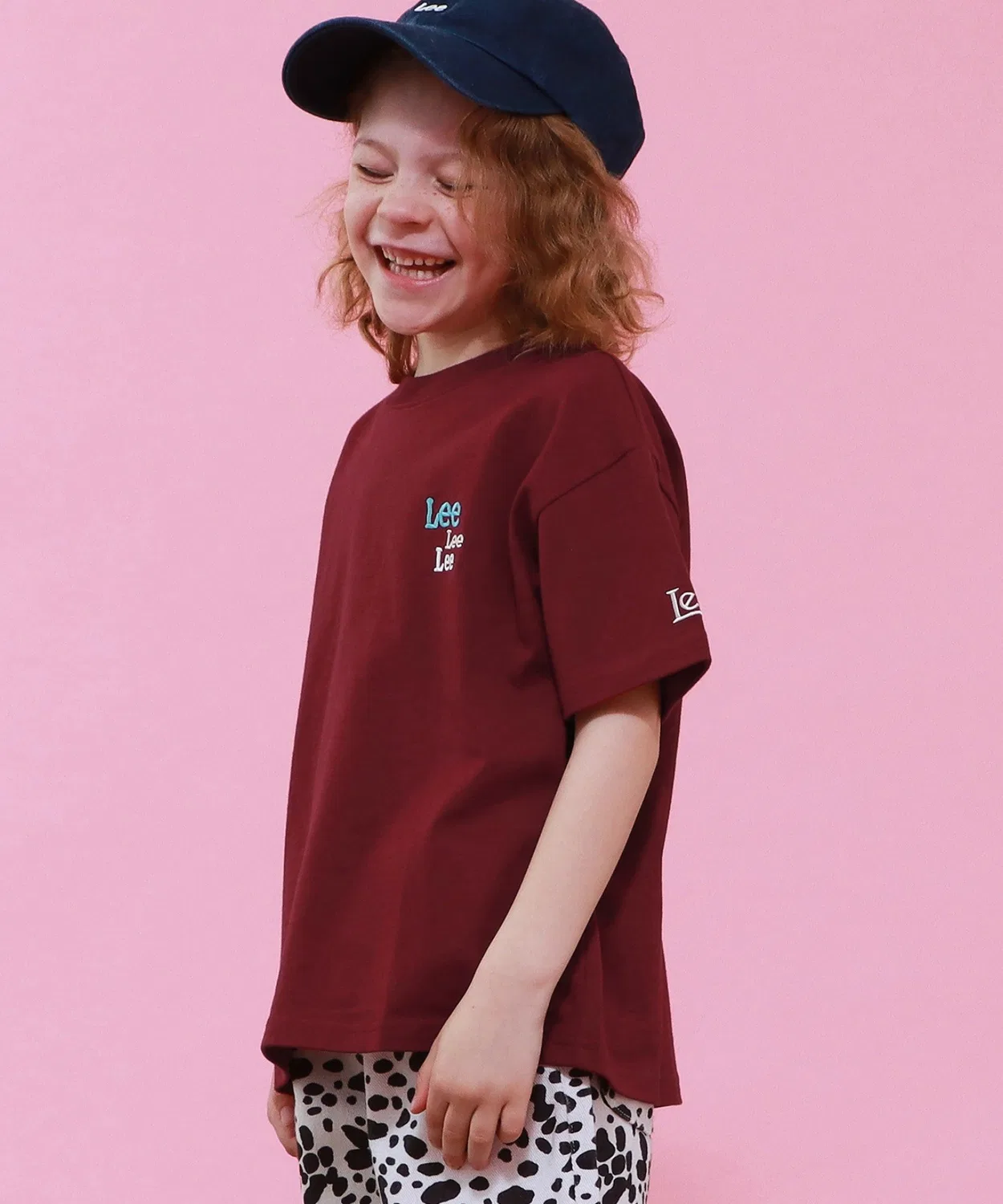 Детская футболка с принтом Lee Multi Logo T-Shirt Lee, Red