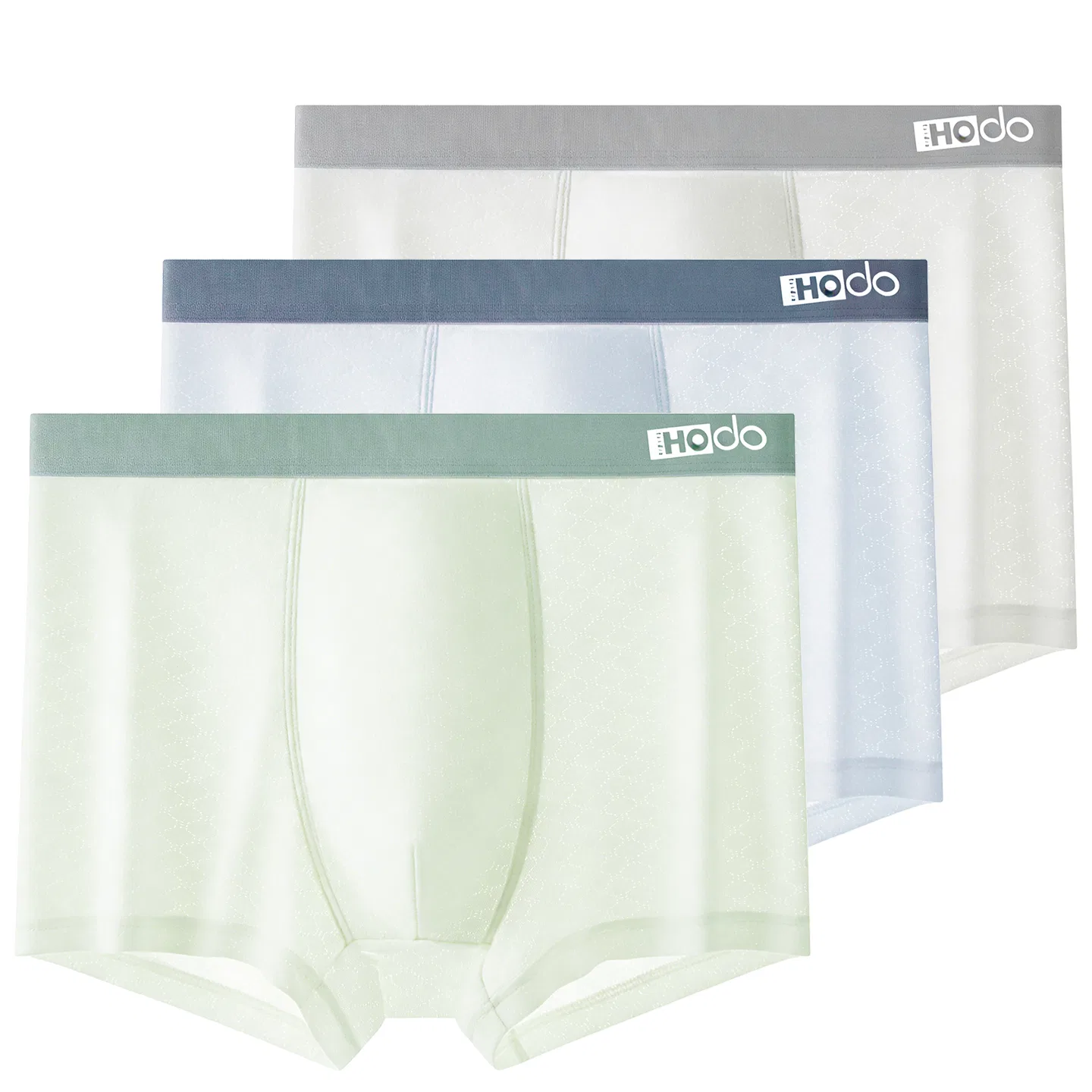 Детские трусы для мальчиков из льняного шелка Red bean, Light Ice Green + Light Ice Blue + Light Ice Gray