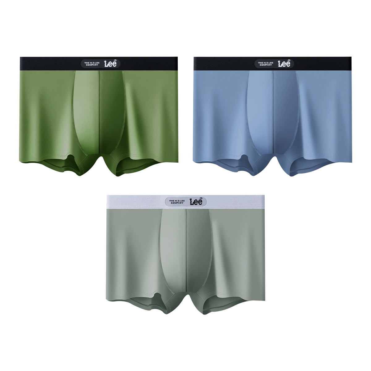 

Мужские трусы 3 штуки, подарочный набор Lee, зеленый