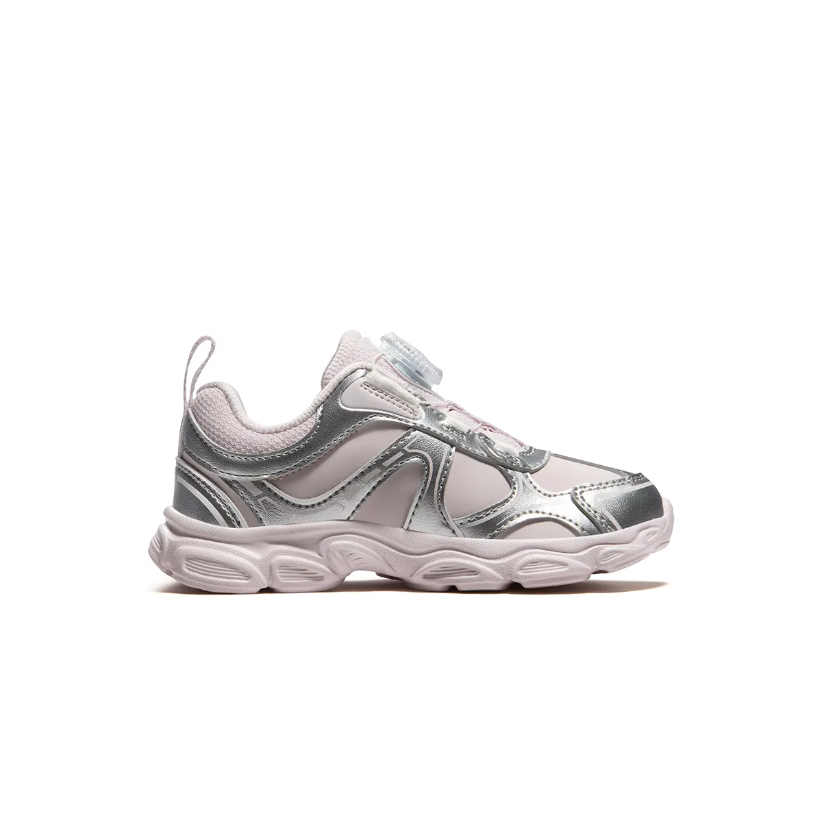 Детские кроссовки для бега с синтетическим верхом FILA KIDS, Calcite Powder/Space Silver — фото 3
