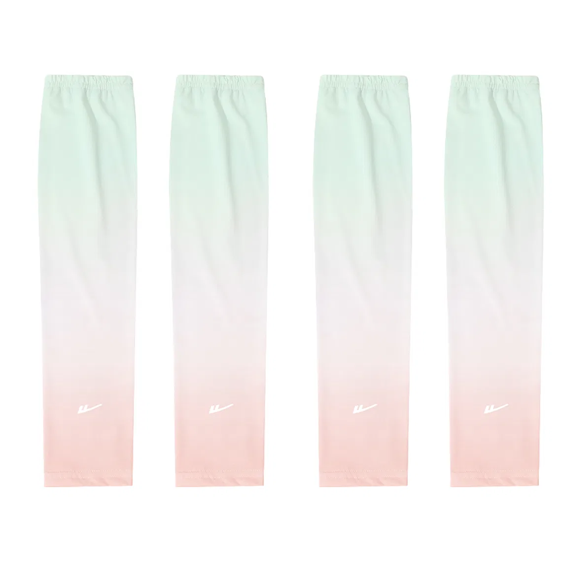 Детские нарукавники для защиты от солнца Gradient Green+Gradient Green Pink WARRIOR
