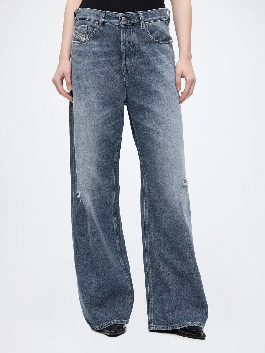 Джинсы DIESEL Wide leg Jeans '1996 D-SIRE' синего цвета — фото 2