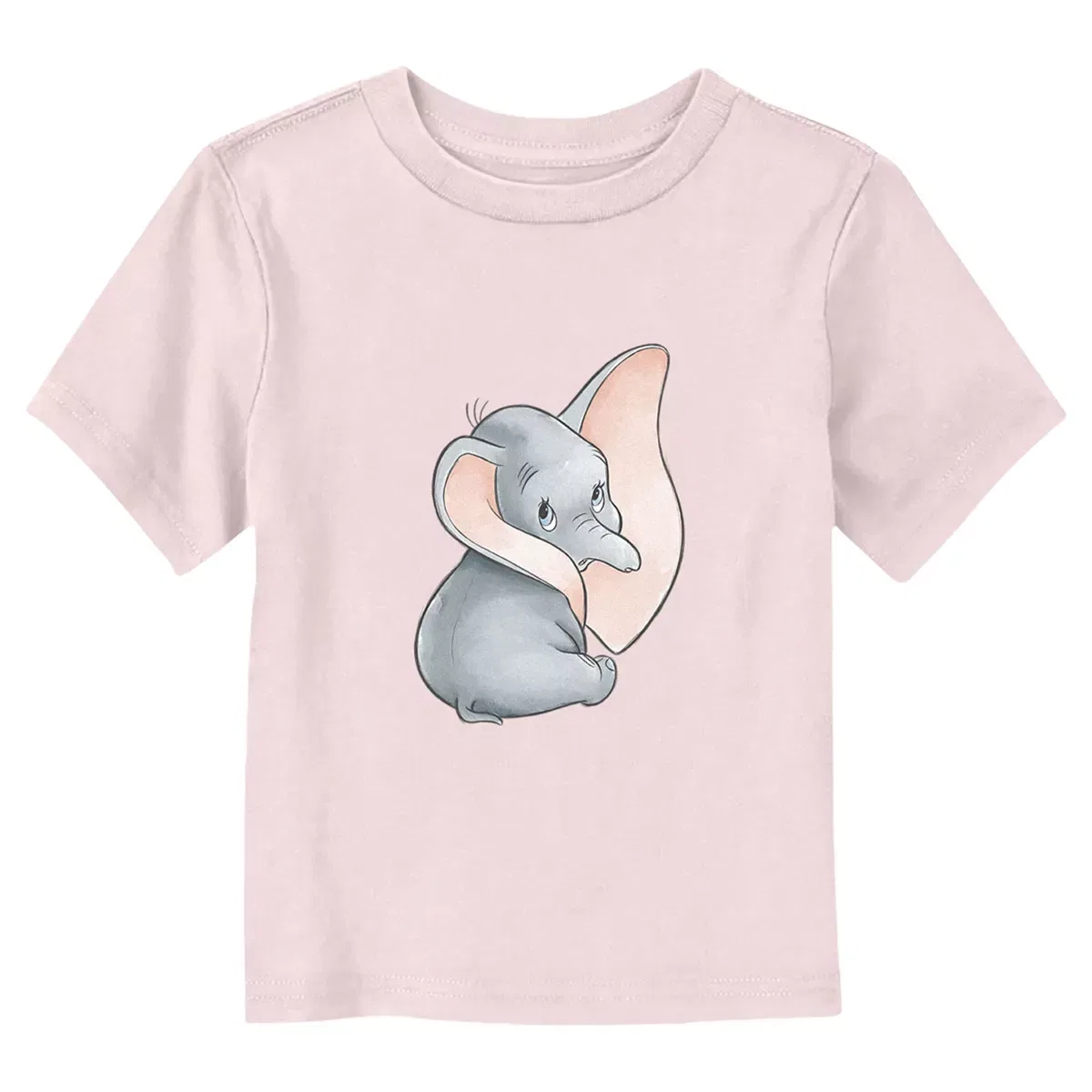 Детская футболка с принтом Dumbo Cute Elephant Ears Dumbo, Light Pink