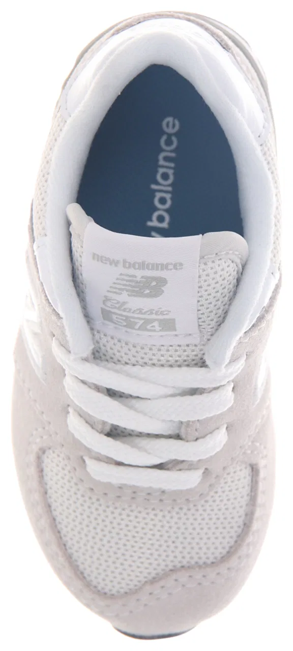 Кроссовки для мальчиков 574 New Balance, серый/белый — фото 3