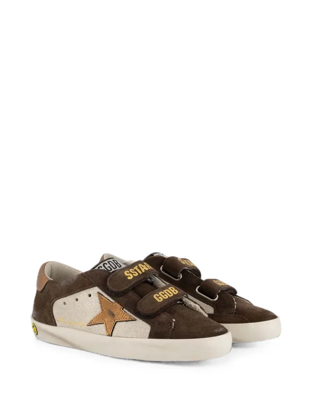 Кеды Old School со звездами Golden Goose Kids, коричневый