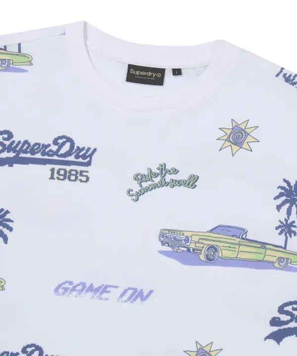 Футболка с принтом Street Surfer, Superdry, белый — фото 3
