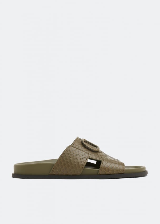 

Сандалии VALENTINO GARAVANI VLogo Signature leather sandals, зеленый