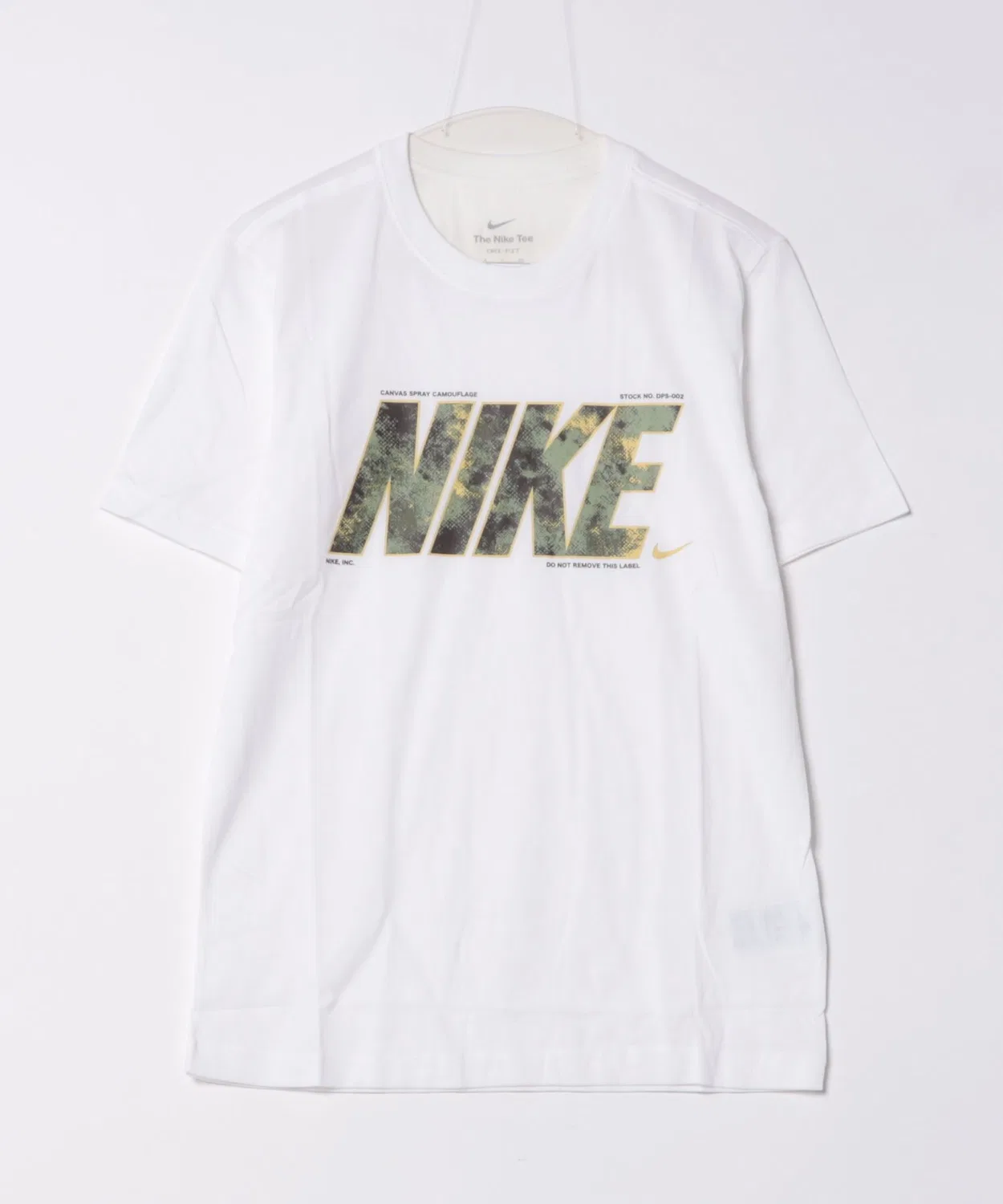 Мужская футболка с принтом Nike Dri-FIT, модель DF Camo S/S NIKE, Белый