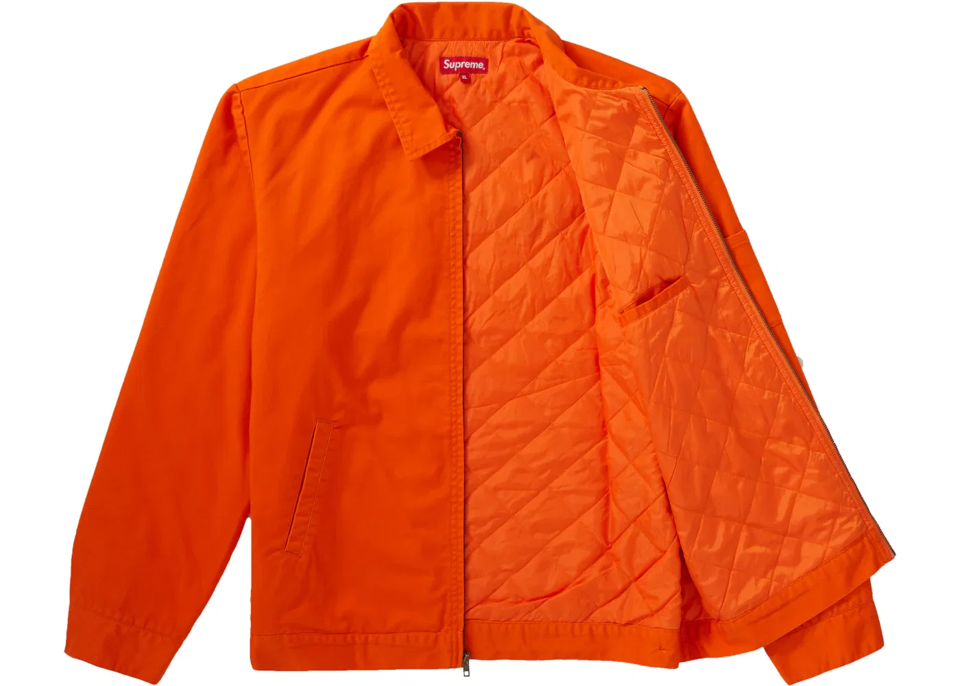 Мужская куртка с вышивкой Supreme Cop Car Jacket, Orange — фото 2