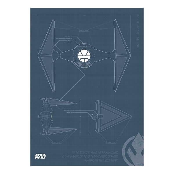 

Фреска Komar Blueprint Sith TIE-Fighter, разноцветный