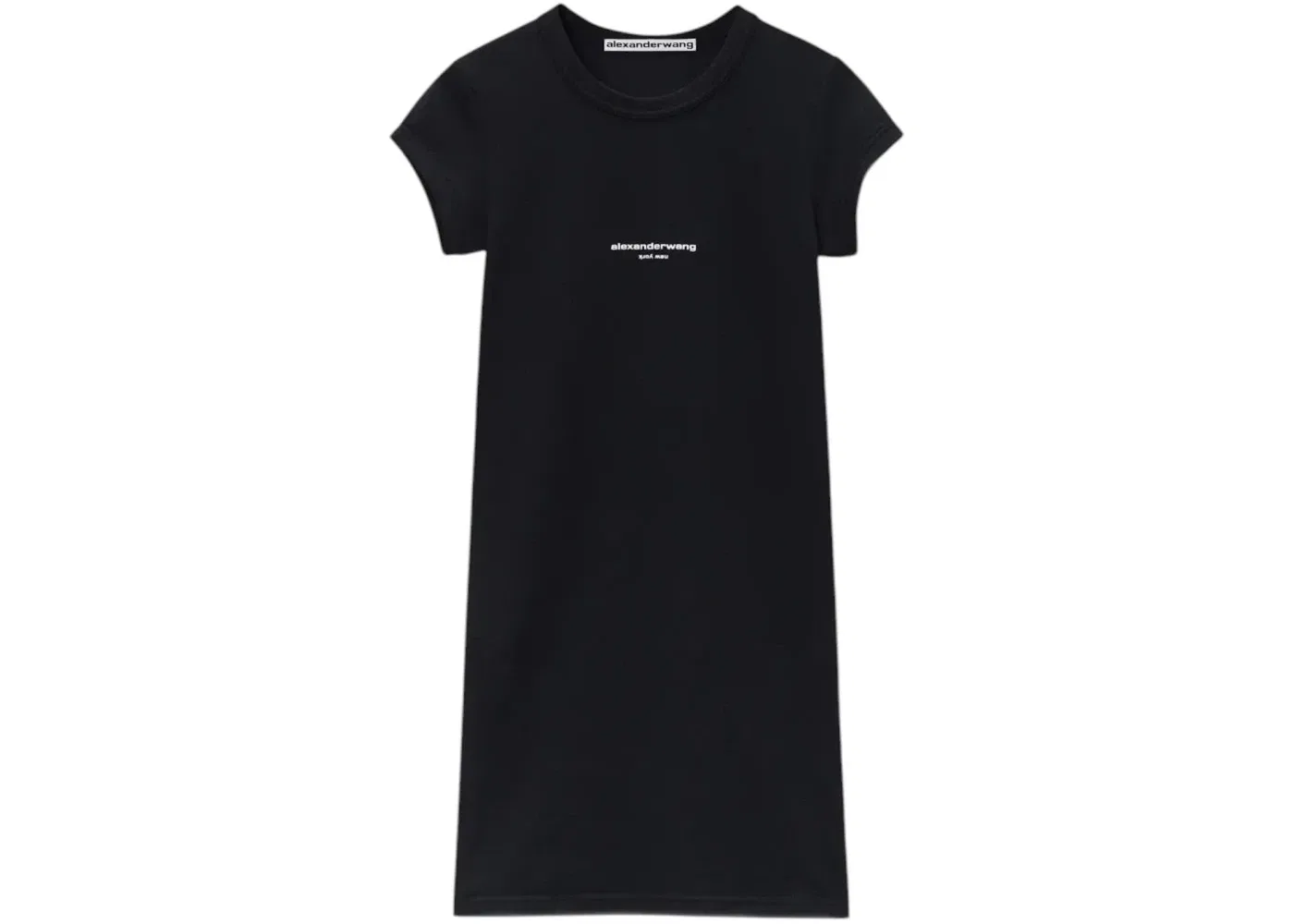 Женское платье мини с принтом Short Alexander Wang, Black