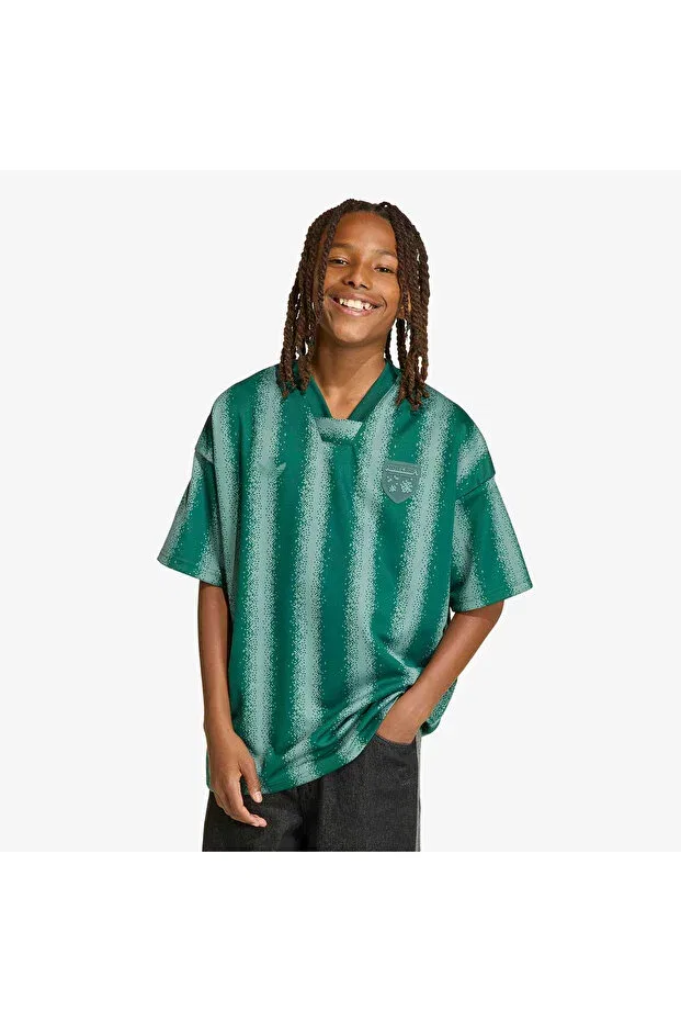 Детская футболка для девочек с коротким рукавом Adidas, Green