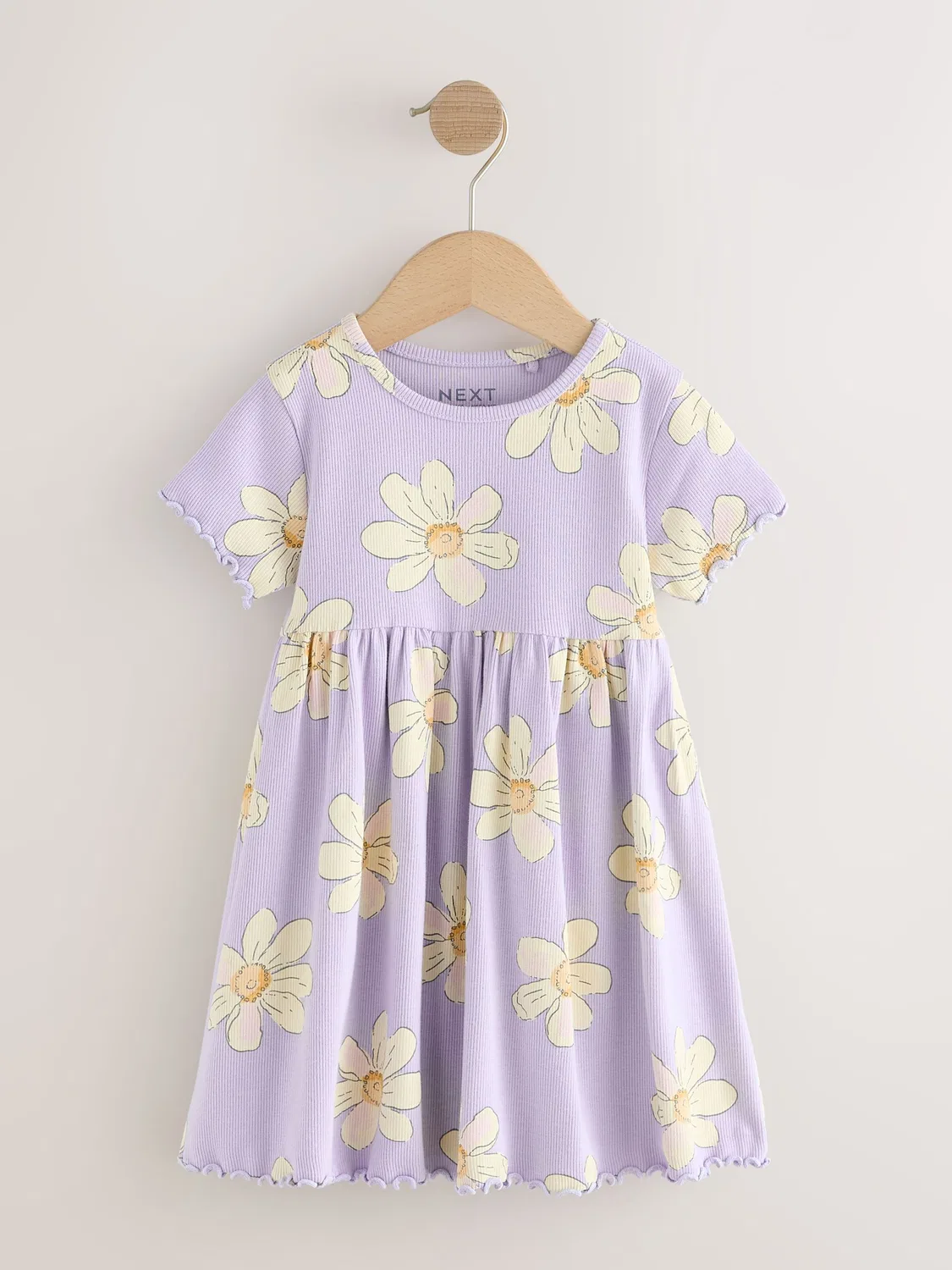 Платье короткий рукав ребристое Lilac Daisy Next, Lilac Daisy