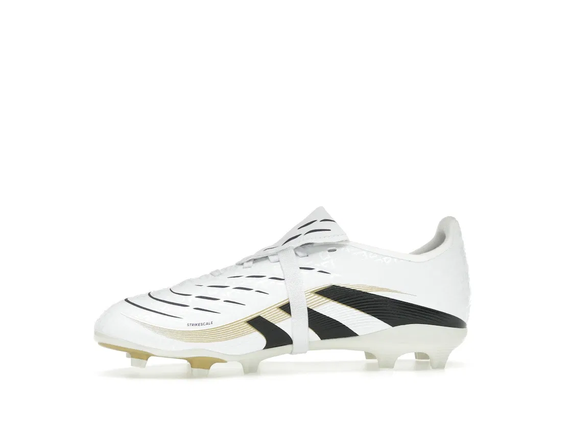 Детские бутсы Predator League с откидным языком Adidas, Cloud White Core Black Gold Metallic — фото 3