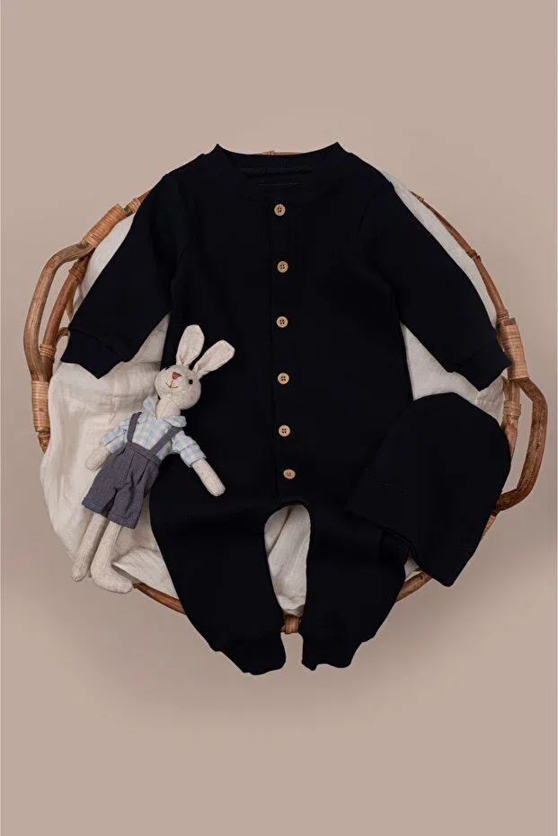 Детский комбинезон для девочек с длинным рукавом Vauva, Navy Blue