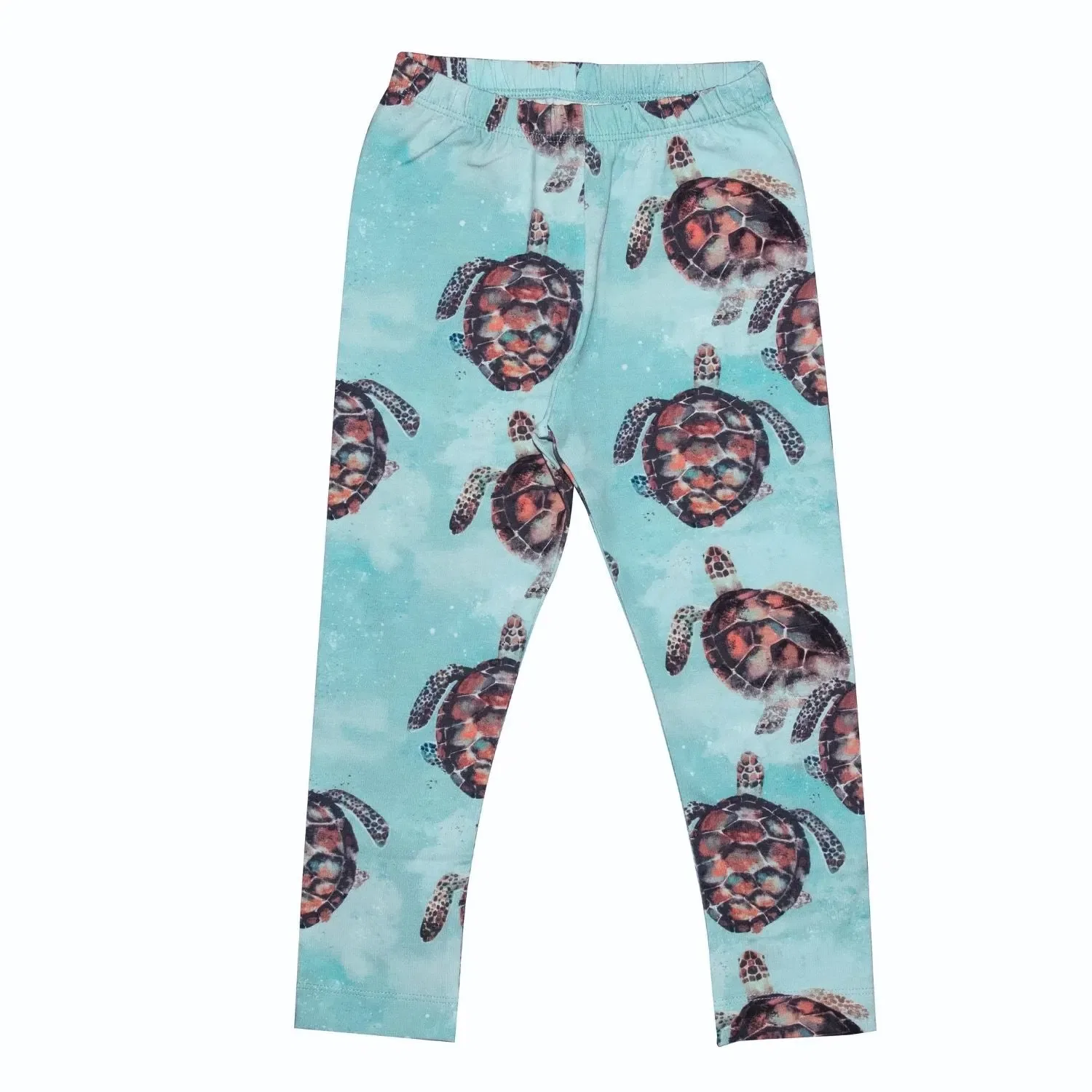 Леггинсы с принтом Sea Turtles Walkiddy, синий