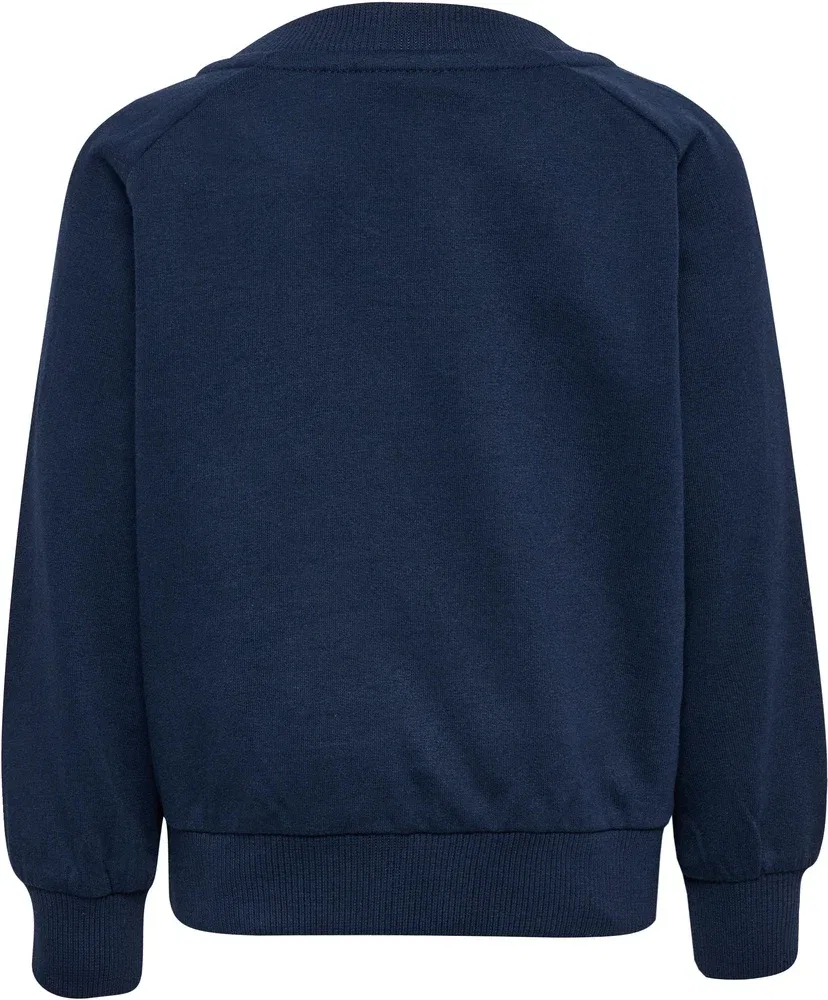Детская тренировочная куртка с застежкой-молнией Hmlmini Loose Block Zip Jacket Hummel, синий — фото 2