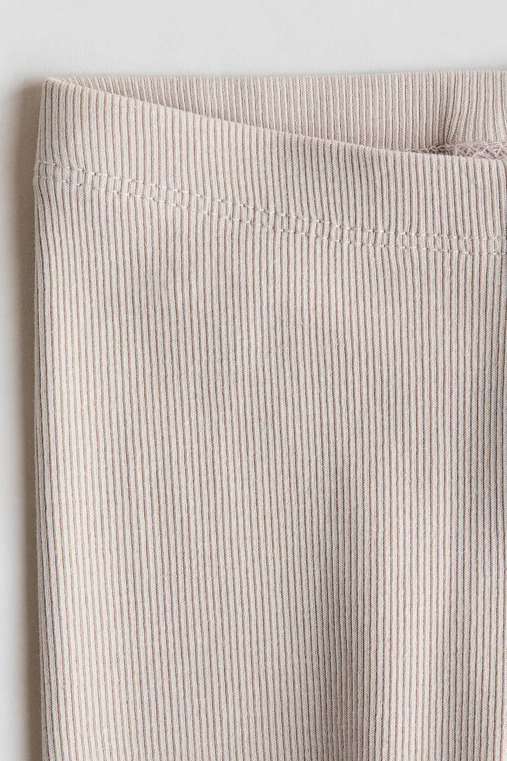 Леггинсы из ребристого хлопка H&M, Hellbeige — фото 2