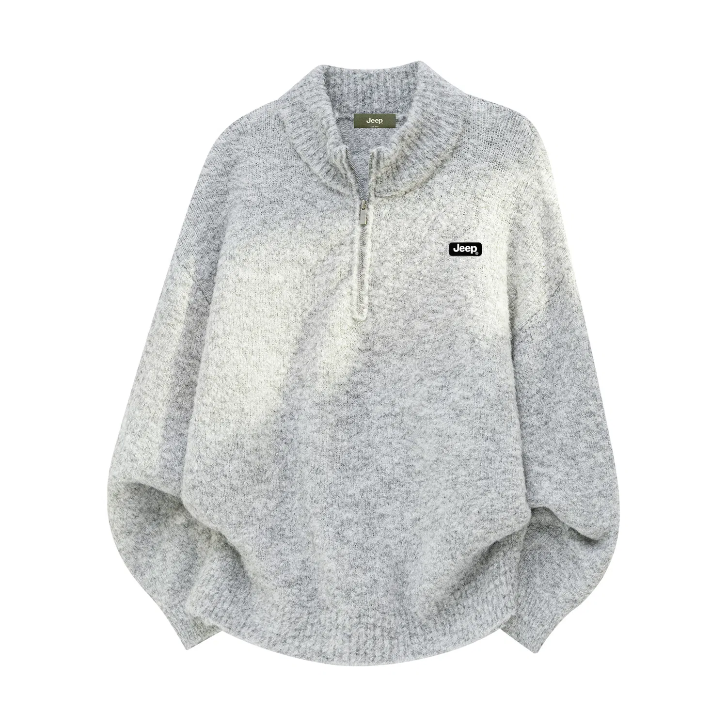 Детский свитер с высоким воротником Jeep, Heather Gray