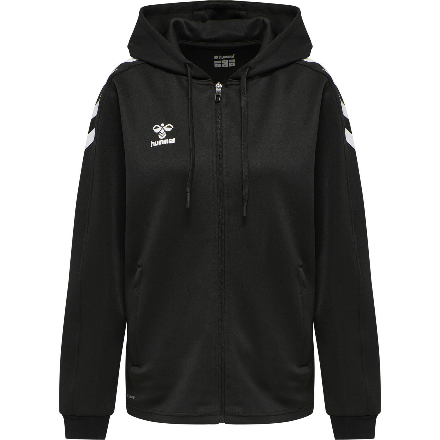 

Hmlcore Xk Poly Zip Hood Sweat Woman Hoodie Women HUMMEL, черный