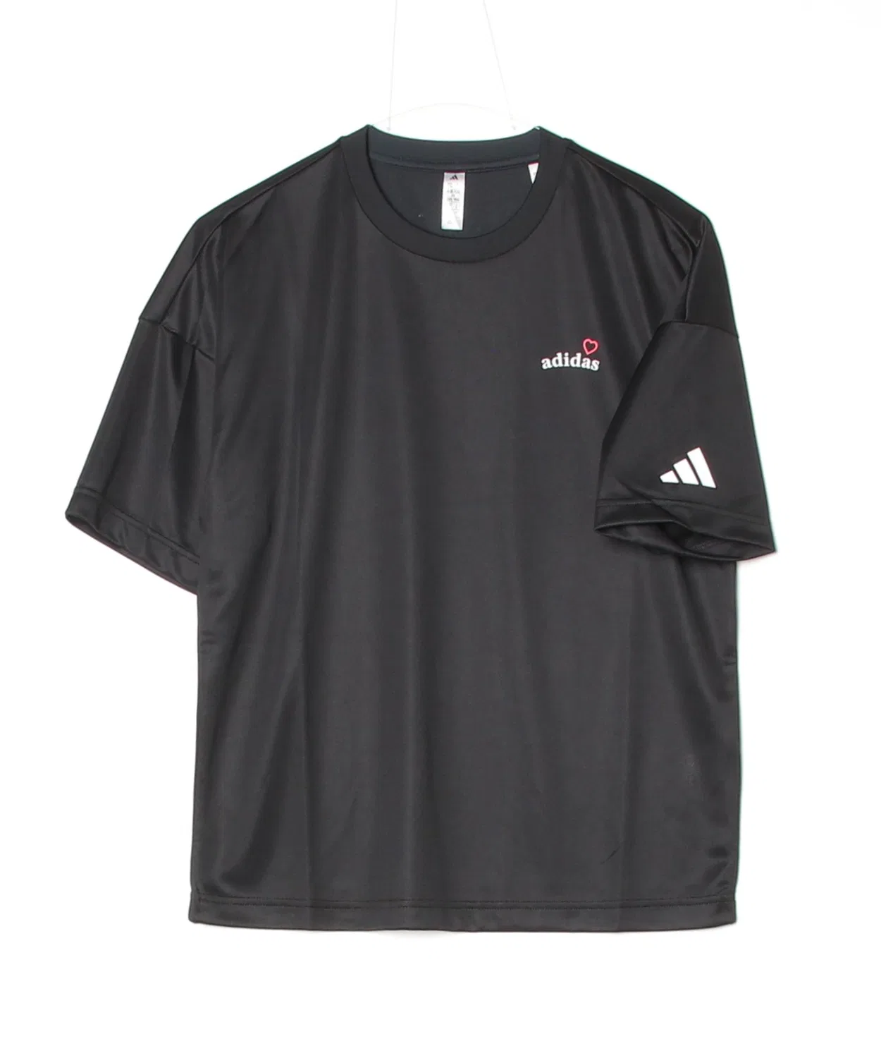Женская футболка с коротким рукавом Adidas W SS Poly Tシャツ AP, Black — фото 3