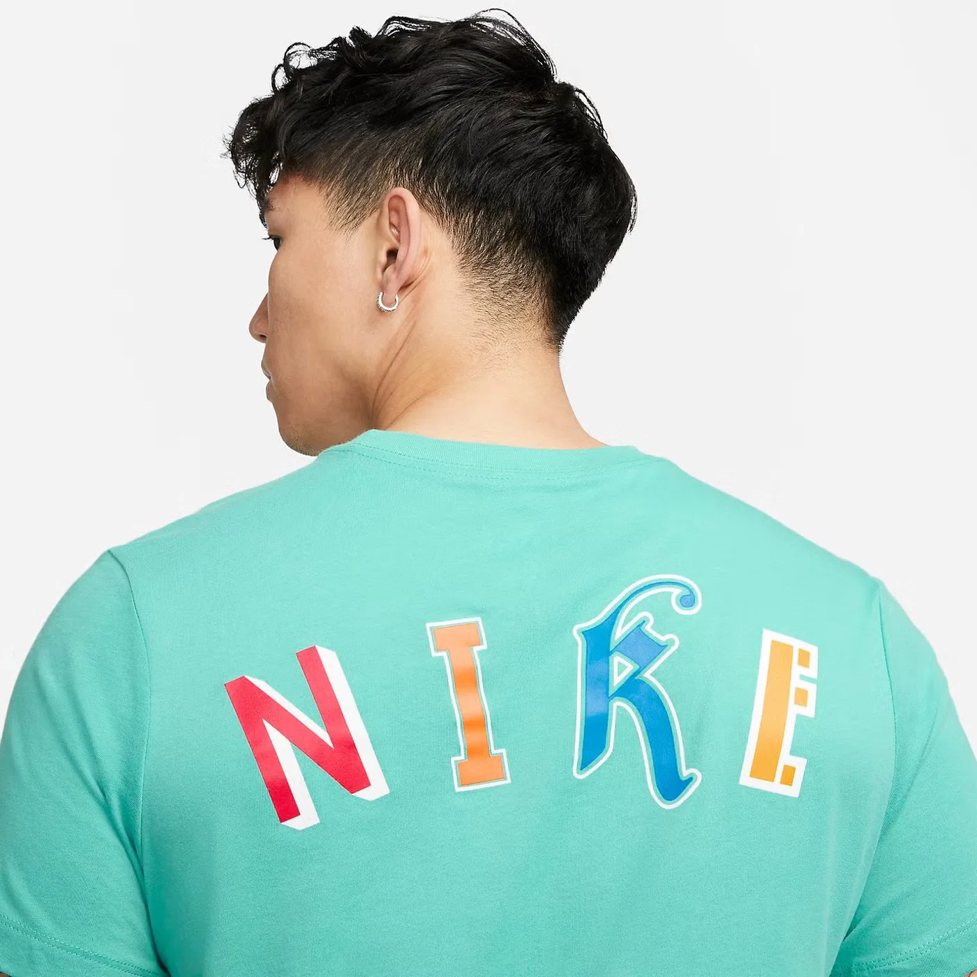 Футболка баскетбольная с принтом Nike, зеленый — фото 2
