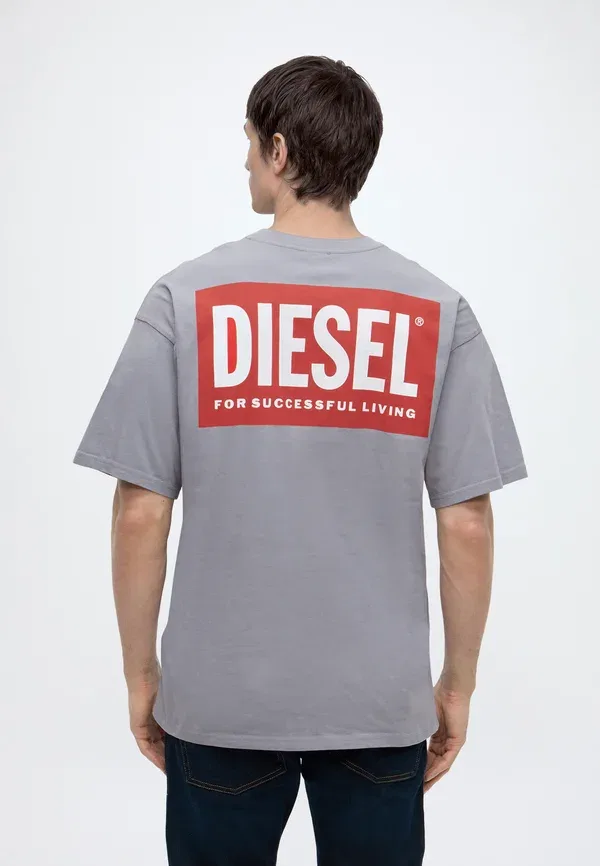 Футболка с принтом Boxt bisk Diesel, синий