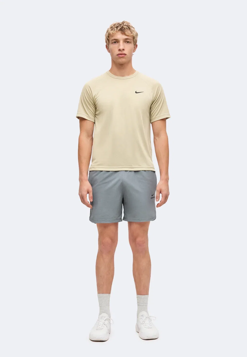 Flex - спортивная футболка Nike Performance, Desert Khaki/Black — фото 2