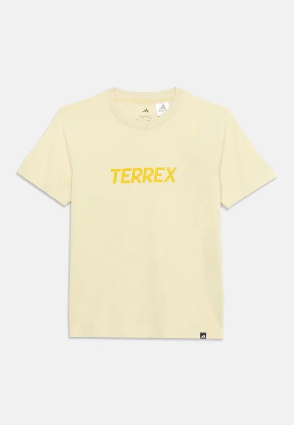 Футболка с логотипом, унисекс, спортивная футболка с коротким рукавом Adidas Terrex, желтый — фото 3