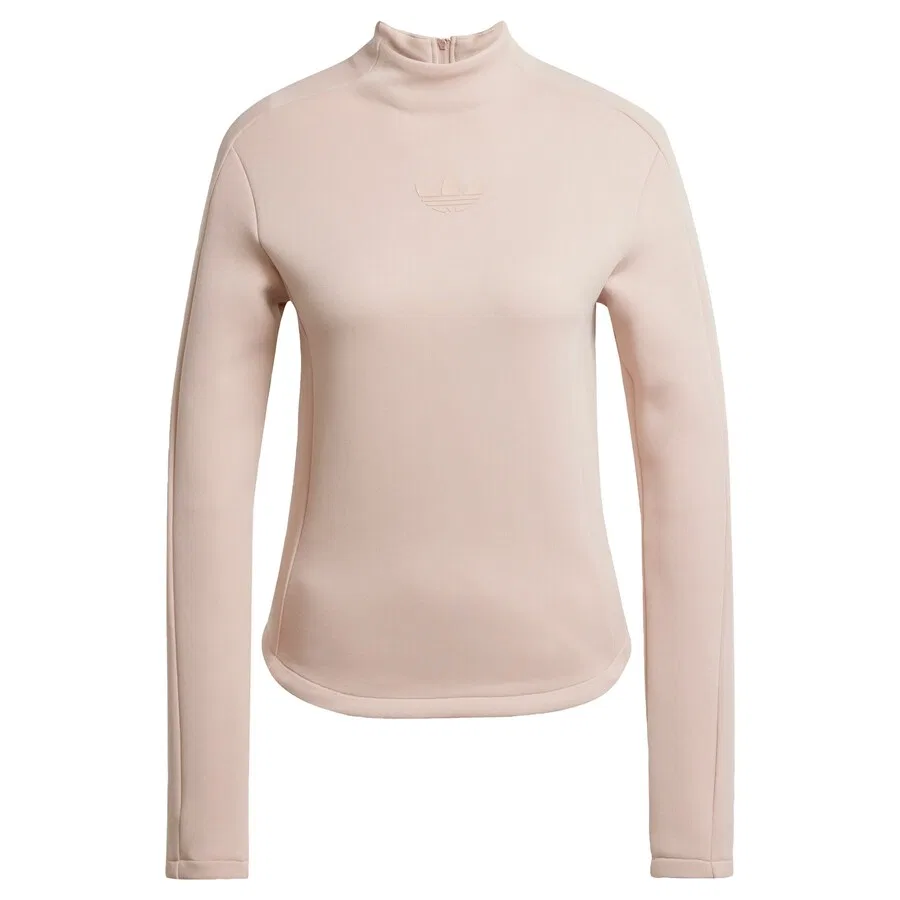 Толстовка ADIDAS ORIGINALS 'Structured Interlock Long Sleeve' бежевого цвета