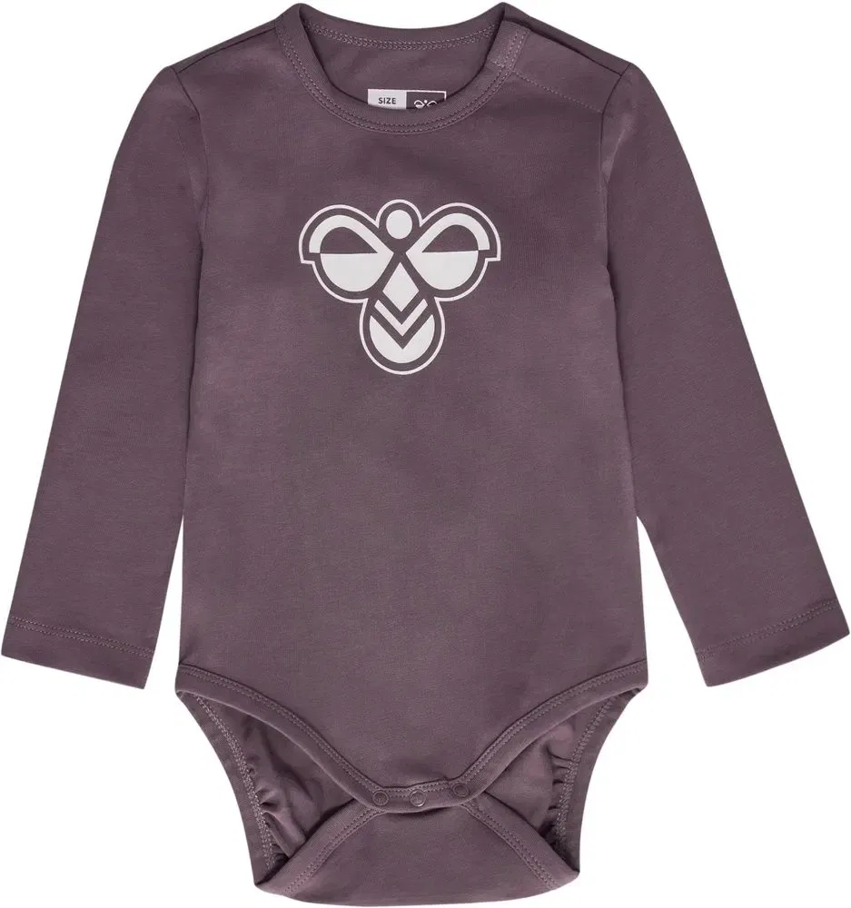 Боди с длинным рукавом Hmlmini Logo Body L/S Hummel, розовый