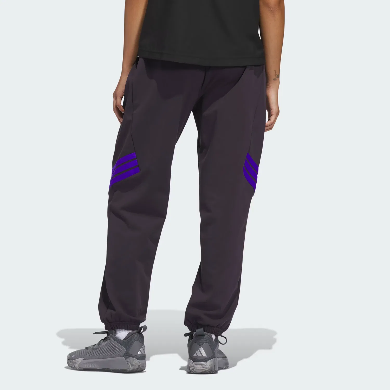 Женские утепленные флисовые штаны Crazy Warm Adidas Performance, черный — фото 2