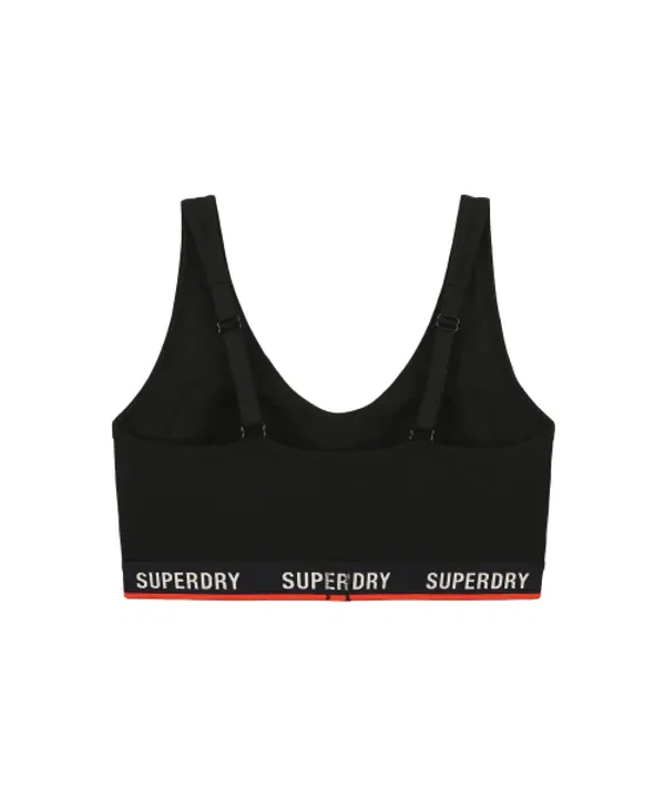 Бюстгальтер с логотипом, Superdry, черный — фото 3