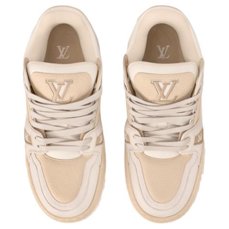 Тренерские скейтерские кеды Maxi Low-Top мужские белые LOUIS VUITTON — фото 3