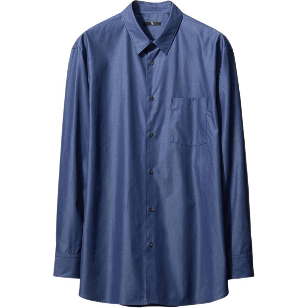 

Jil Sander FW25 Рубашка Men's UNIQLO, синий