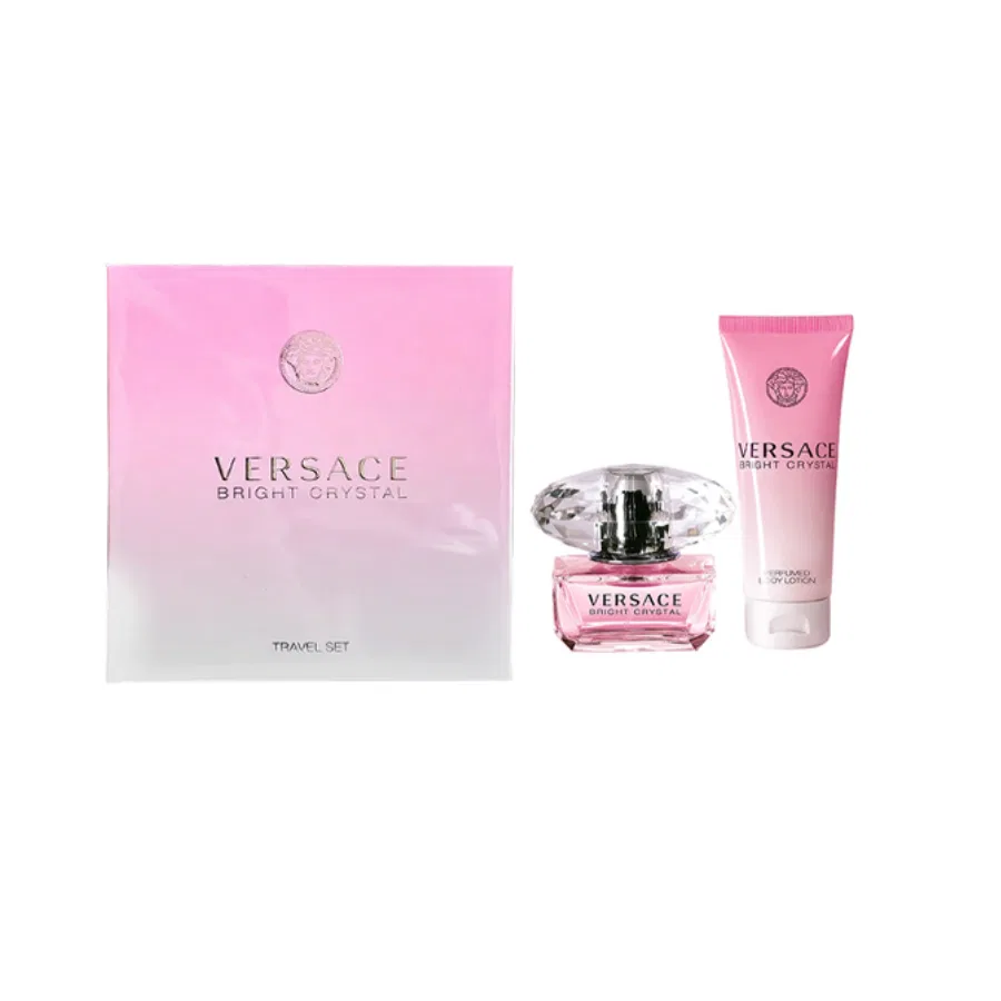 Женский набор парфюма и лосьона для тела VERSACE Pink Diamond, 50 мл + 100 мл, цвет Pink