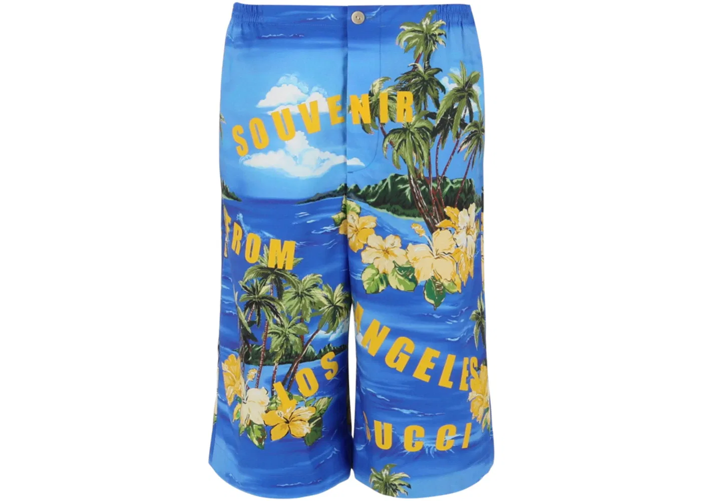 Мужские шорты с принтом Gucci, Blue