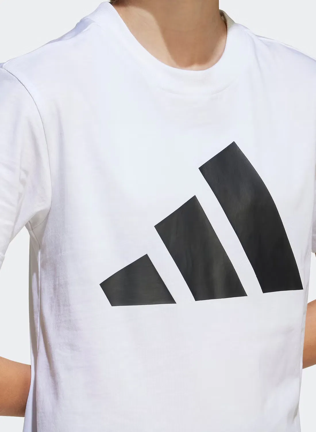 Комплект футболка и шорты хлопковый Youth Essential Adidas, белый — фото 4