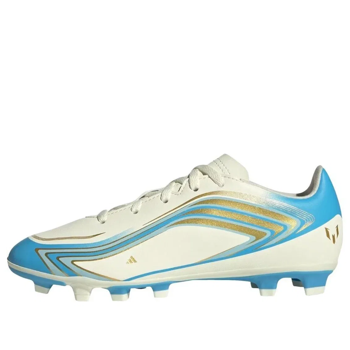 Детские бутсы для футбола с принтом F50 Club Adidas, белый