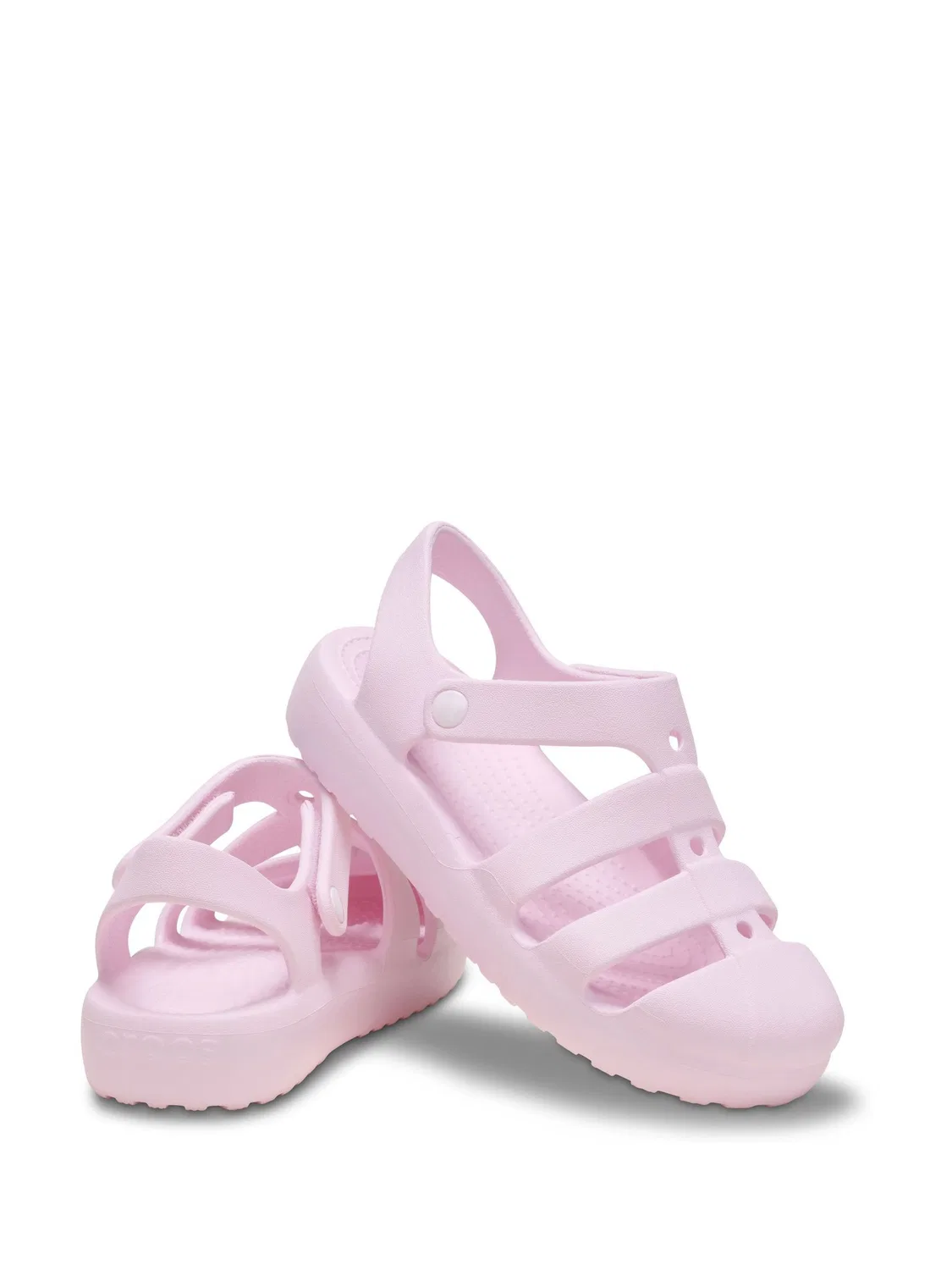 Сандалии рыбак, классические, Toddler Classic Fisherman Crocs, розовое молоко — фото 4