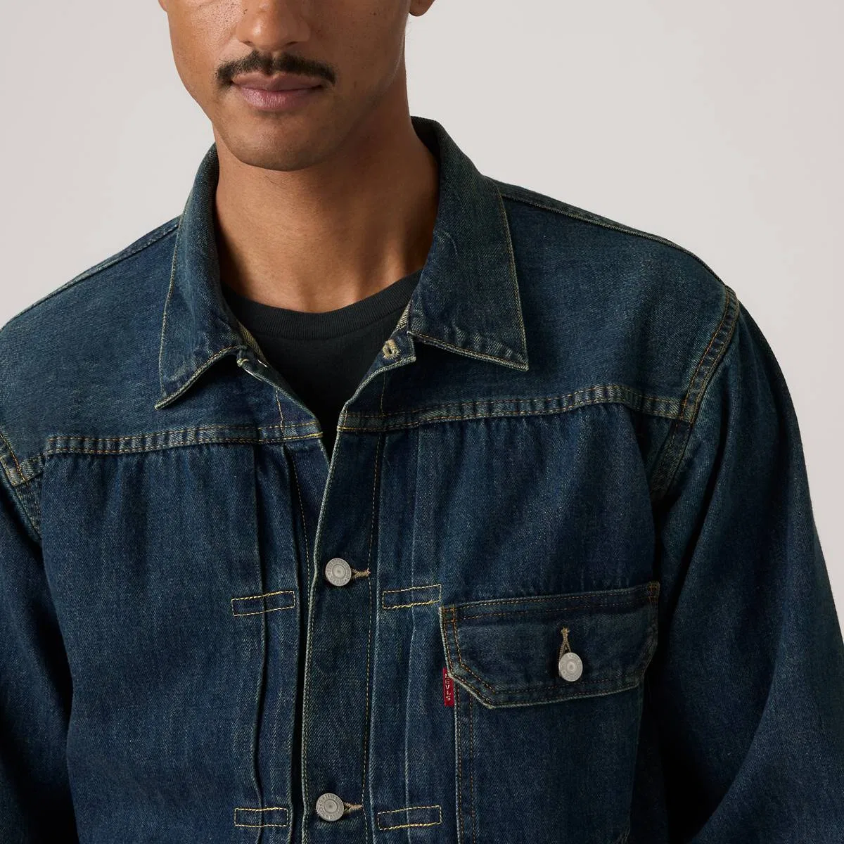 Джинсовая куртка-тракер типа I 1936 года Levi's, Malone - Medium Wash — фото 2