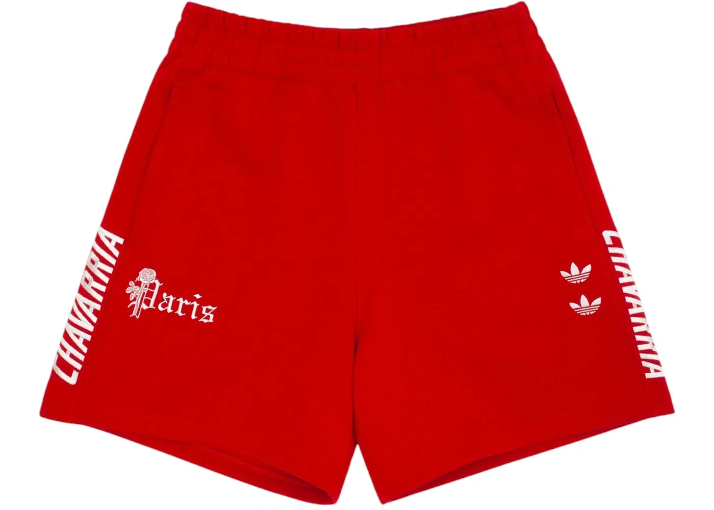 Мужские шорты с принтом Adidas x Willy Chavarria Paris Sweatshort, Red