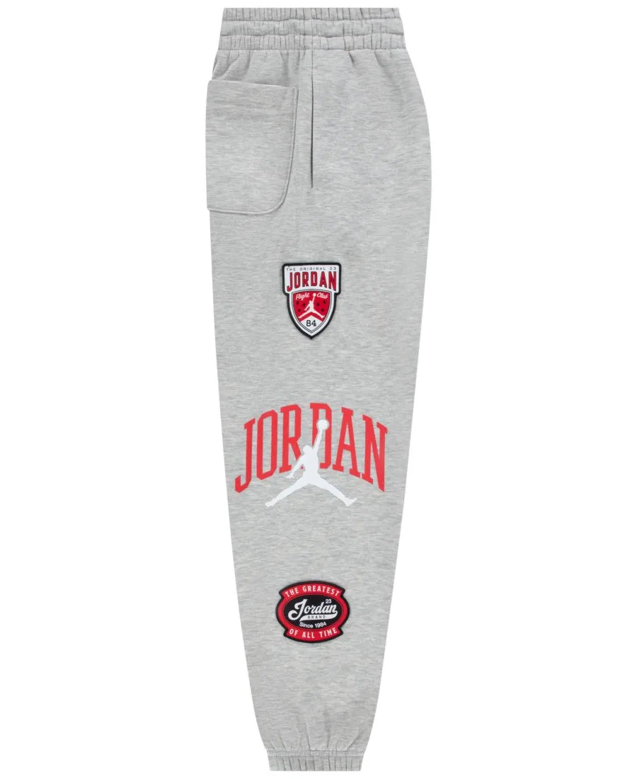 Спортивные брюки из футера с графикой Jumpman Jordan, Gray Heather — фото 3