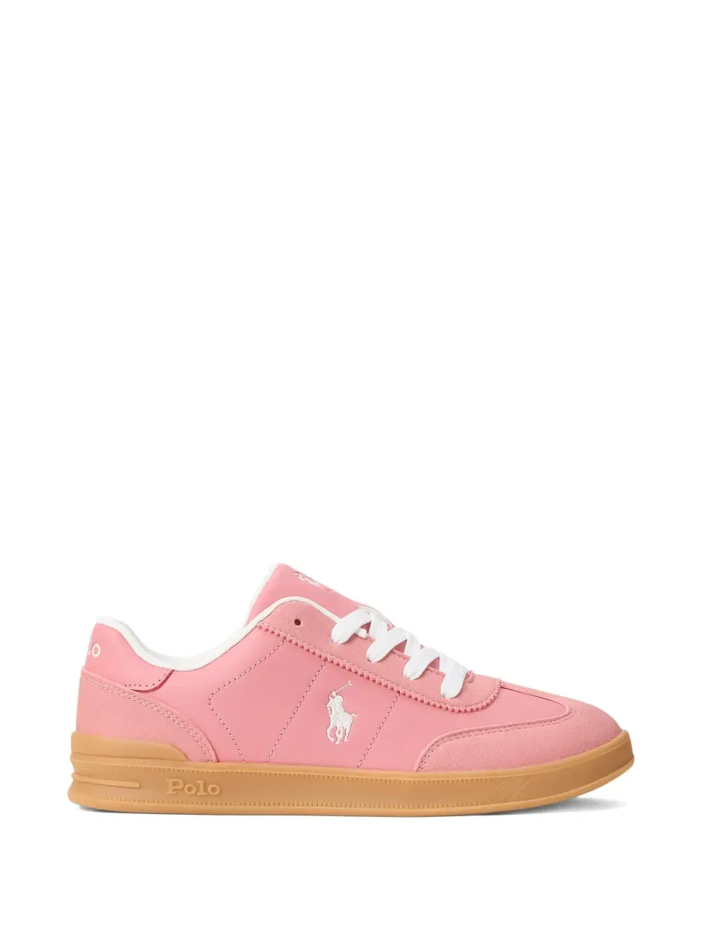 Кроссовки Hollis Polo Ralph Lauren Kids, розовый — фото 2