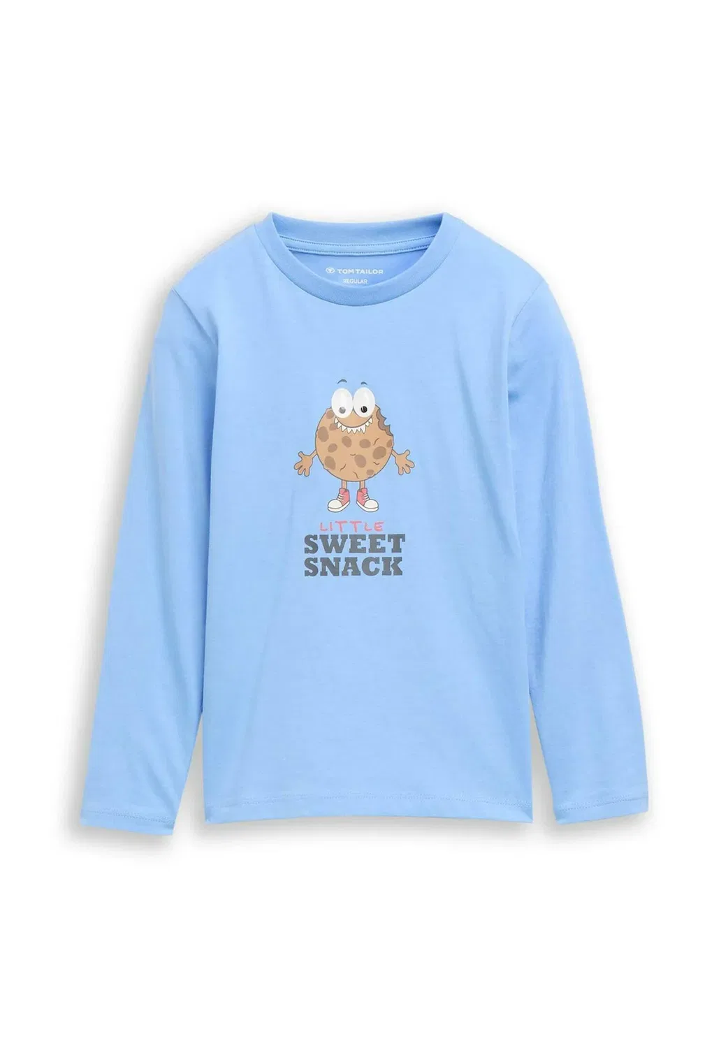 Футболка с длинными рукавами (T-Shirt langarmshirt mit interaktivem print) Tom Tailor, Light Blue