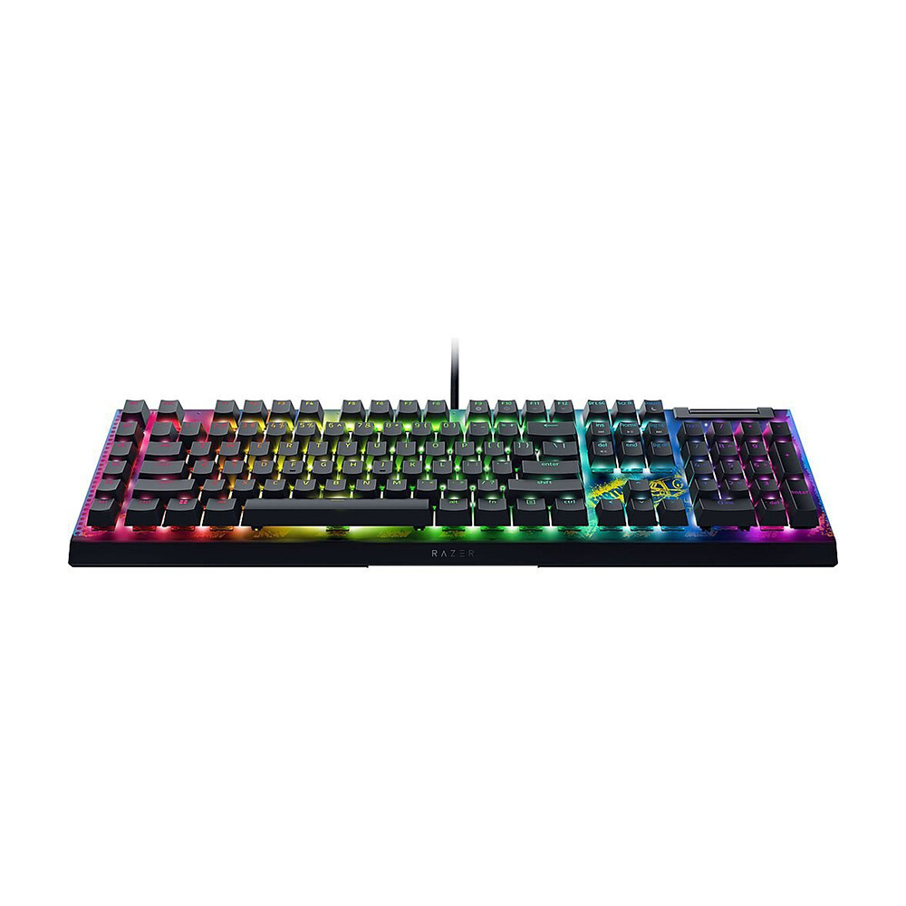 Клавиатура игровая проводная Razer BlackWidow V4 X Fortnite Edition, Yellow Switch, черный, английская раскладка — фото 3