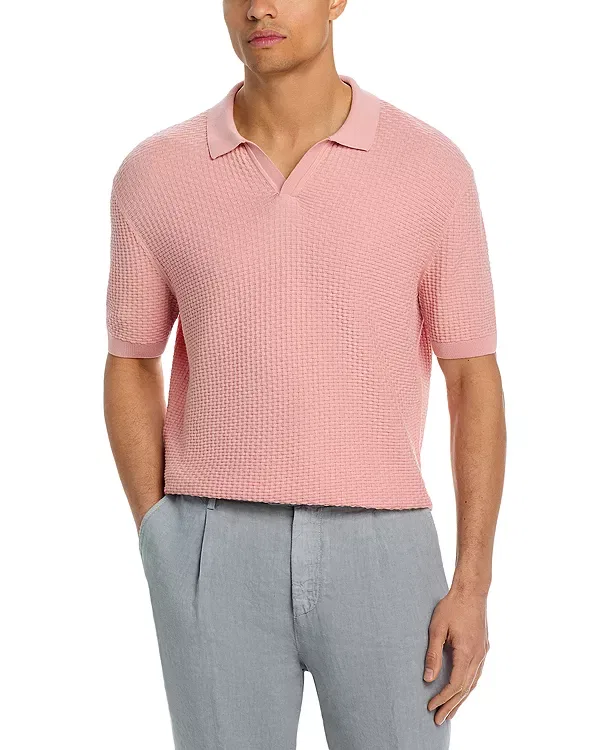 Мужское поло с коротким рукавом Boss, Light Pastel Pink