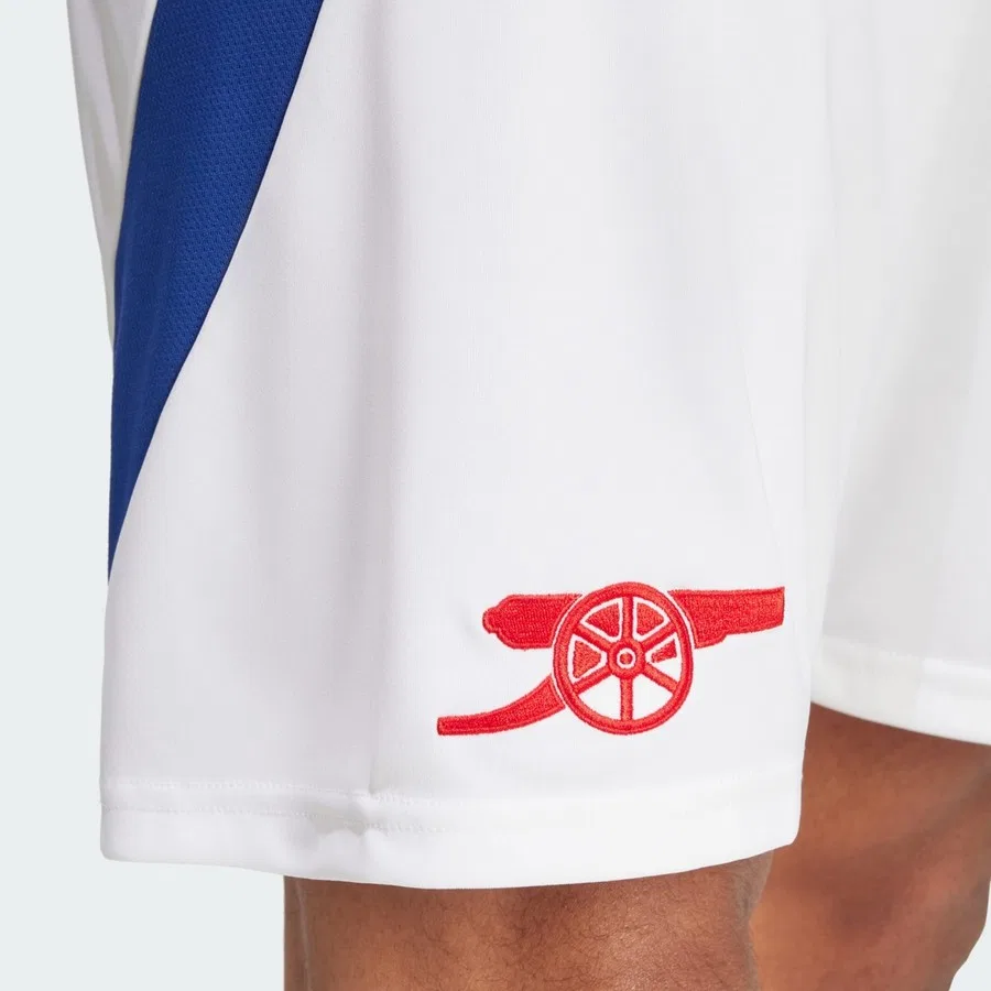 Шорты спортивные с вышитым гербом Arsenal adidas Performance, Белый — фото 4