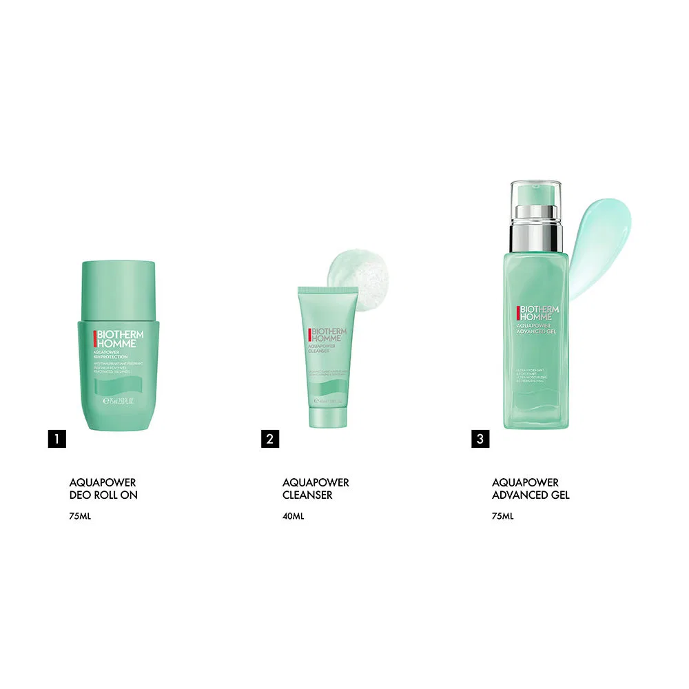 Набор уходовой косметики для мужчин, с гелем для лица 75 мл Biotherm Homme Aquapower Advanced Gel Biotherm — фото 3
